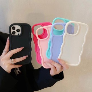 Dành Cho iPhone 15 Pro Max 14 Plus 11 12 13 7 8 Plus X XS Dopamine Color Ins Design Curly Frame Soft TPU Case Cover