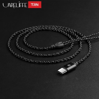 Cáp nâng cấp tai nghe Uareliffe TRN A1-TC Type-C Giải mã kỹ thuật số độ phân giải cao Dây có thể thay thế Âm thanh HIFI 2Pin Đầu nối âm thanh Dây thay thế tai nghe