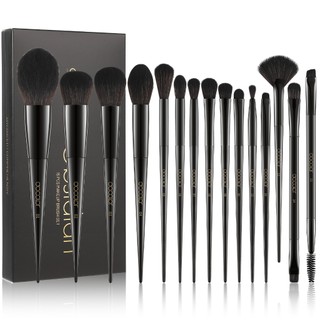 Bộ cọ trang điểm DOCOLOR Obsidian 15 chiếc