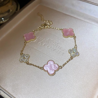 Vòng Tay Cỏ Ba Lá Hàn Quốc Zircon Vòng Tay Nữ Thời Trang Tinh Tế Thanh Lịch Trang Trí Tay Người Bạn Quà Tặng Sinh Nhật