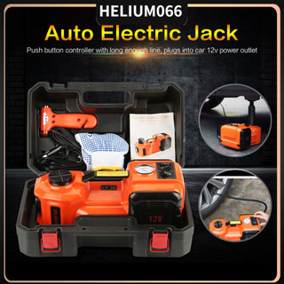 Máy nén khí chiếu sáng 12V 5T 3 chức năng kích thủy lực Helium066