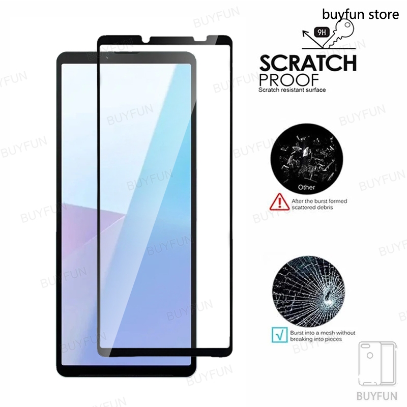 6in1 Full Cover Kính Bảo Vệ Dành Cho Sony Xperia 10 5 1 VI V IV Bảo Vệ Camera Cho Sony Xperia10 IV Xperia5 IV Phim Cường Lực