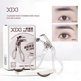  Xixi Máy uốn mi góc rộng Dụng cụ trang điểm Lược mềm Miếng đệm cao su uốn cong tự nhiên Kéo dài lông mi lâu trôi Không thu gọn Máy uốn mi NO.GJ-156 