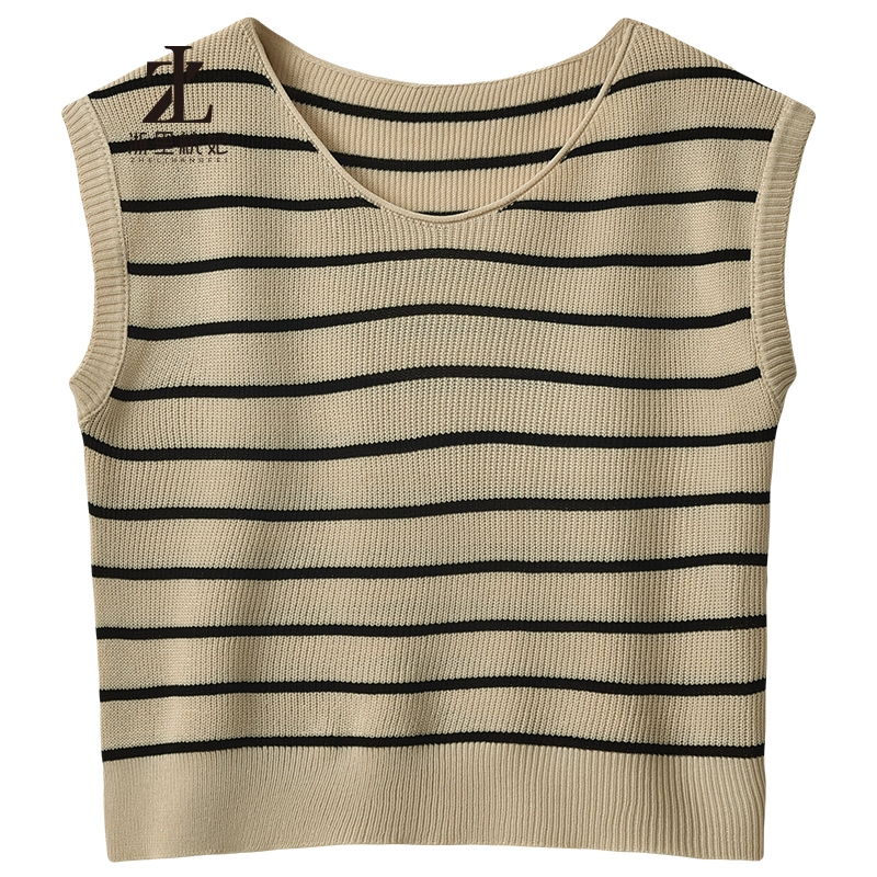 ZHELIHANGFEI Băng Lụa Dệt Kim Sọc Camisole Nữ Bên Trong Rời Tay Áo Thun Bên Ngoài Mặc Pháp Nhỏ Tay Bay Top | BigBuy360 - bigbuy360.vn