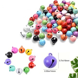  Mặt dây chuyền cho chó cưng Chuông màu kẹo Cổ áo màu trơn Thủ công DIY Đồ thủ công Chuông Giáng sinh 