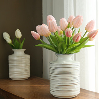 Cảm Thấy Dưỡng Ẩm Hoa Tulip Nhân Tạo Đồ Trang Trí Ins Hoa Giả Trang Trí Bó Hoa Hồng Phòng Khách Để Bàn Hoa Sắp Xếp