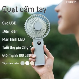  Quạt cầm tay Quạt gió cao cầm tay usb Điều chỉnh tốc độ không cấp Bánh răng 0-100 có thể chọn 