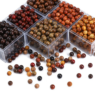 8mm 50 Chiếc Phong Cách Khác Nhau Bằng Gỗ Tròn Miếng Đệm Hạt Vàng Gỗ Đàn Hương Gỗ Mun Rời Hạt Cho DIY Trang Sức Đính Hạt Vòng Tay Vòng Cổ Trang Sức Làm Phát Hiện