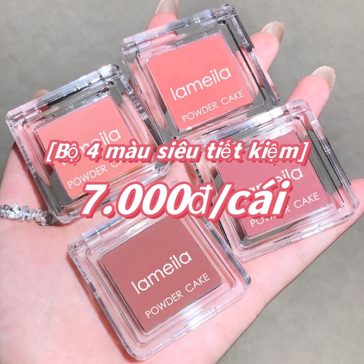 Má hồng 1 ô VUÔNG 3591 Lameila, chất phấn mịn lì, lên màu chuẩn A635 Bộ 4 màu/7000đ/cái | BigBuy360 - bigbuy360.vn