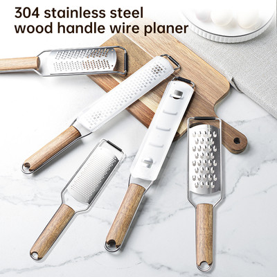 Wolfos 304 Tay Cầm Bằng Gỗ Phô Mai Planer Lemon Peel God Tool Phô Mai Chà Sô Cô La Planer Trái Cây Planer