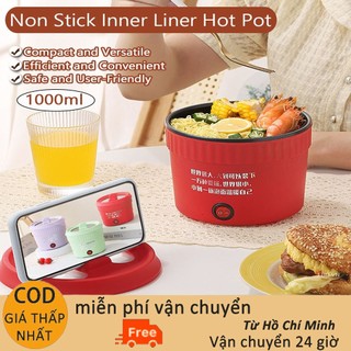 Nồi Điện Đa Năng Mini Bát Điện Đa Năng Mì Mini Nấu Ăn Cốc Hotrend 2023 Dung Tích 1L Mẫu Đá Chống Dính, Bảo Hành 12 Tháng