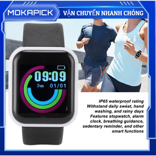Màn hình 1.44in Đồng hồ thông minh thể thao Theo dõi giấc ngủ Đếm bước chống nước IP65 để chăm sóc sức khỏe Mokapick