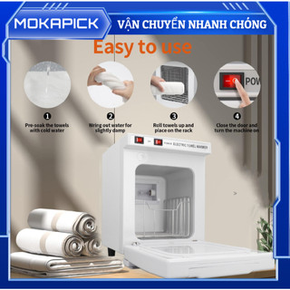 Tủ giữ ấm khăn bằng thép không gỉ 5L nóng nhỏ dùng cho Salon và Spa Mokapick