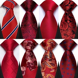 Mới cà vạt nam 8cm cà vạt cho người đàn ông cổ điển jacquard dệt chắc chắn sọc hoa chấm màu đỏ dây buộc cổ cổ áo cho người đàn ông trang phục gravata corbatas tiệc cưới kinh doanh