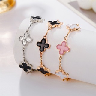 Vòng tay cỏ ba lá màu Phụ kiện tiệc may mắn cho nữ