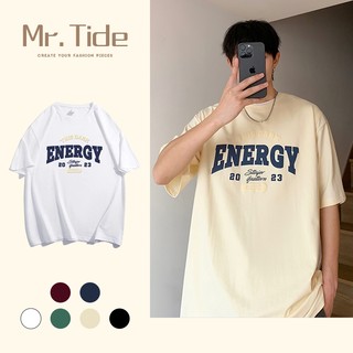 Áo thun nam tay ngắn, thời trang và phổ biến kiểu Mỹ cổ điển dáng rộng in chữ cotton cổ tròn phong cách unisex Áo ngắn tay chất lượng cao