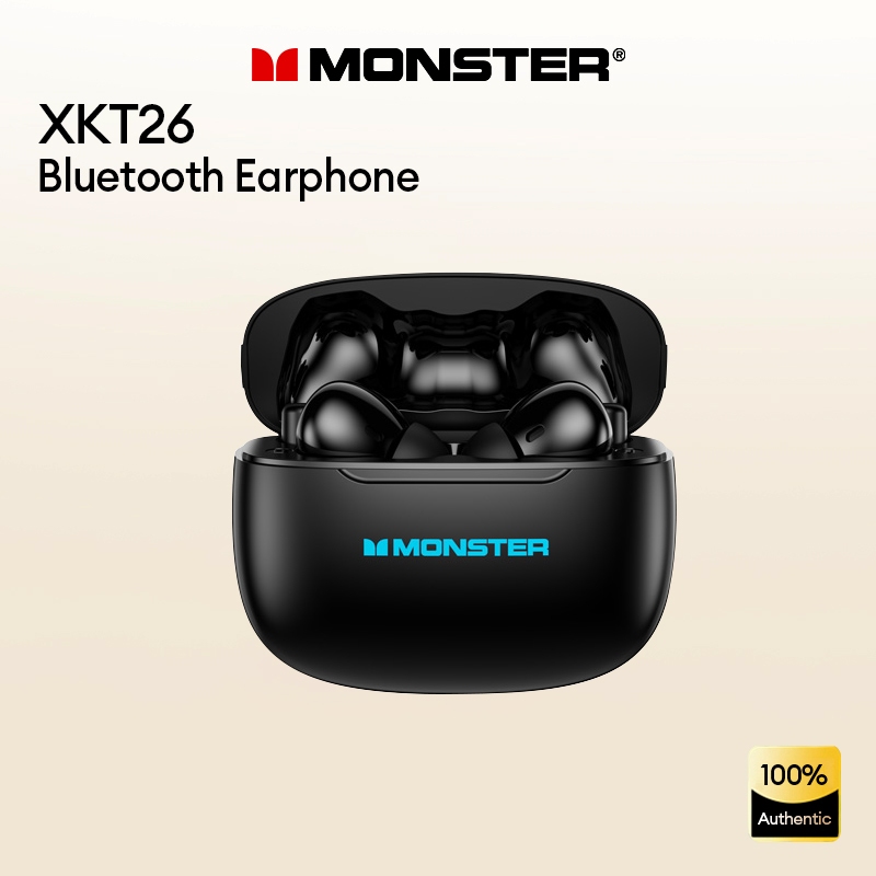 Tai Nghe Bluetooth Monster XKT26 Âm Thanh Nổi Cuộc Gọi HD Tuổi Thọ Cao Giảm Tiếng ồn Thông Minh Bluetooth 5.4