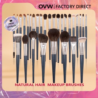 OVW Bàn chải trang điểm Bột lớn tự nhiên Kem che khuyết điểm Phấn mắt Bút kẻ mắt Bàn chải nổi bật