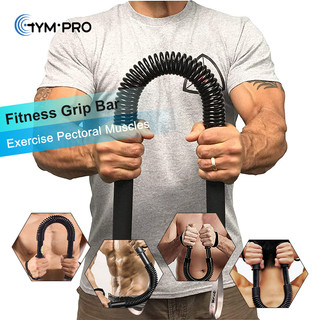 Gympro Cánh Tay Huấn Luyện Sức Mạnh Ngực Lò Xo Điện Twister Thanh Tập Luyện Cánh Tay Trầy Trầy Thiết Bị Điện Cổ Tay Tập Thể Dục Cơ Cần Tập Thể Dục