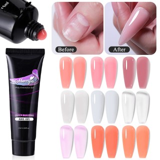 Gel Sơn Móng Tay Monja 9 Màu Tùy Chọn Từ Poly Gel 15ml Nhanh Chóng Để Làm Bóng Móng