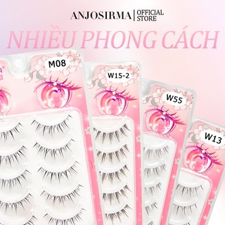 Anjosirma Lông mi giả 5 đôi phong cách công chúa 3D siêu tự nhiên