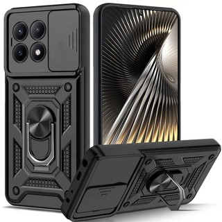 Chống sốc nặng trường hợp điện thoại cứng với khung kim loại Poco X6 Pro X5 Pro X4 Pro X3 Pro X4 GT F6 Pro F5 Pro M6 Pro C65