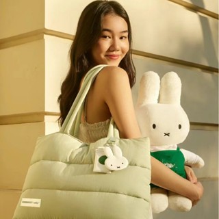 (Khuyến mãi có sẵn) Túi tote đeo vai miffy rabbit miffy Starbucks đồng thương hiệu phong cách đại học Túi đựng laptop đeo vai dung tích lớn