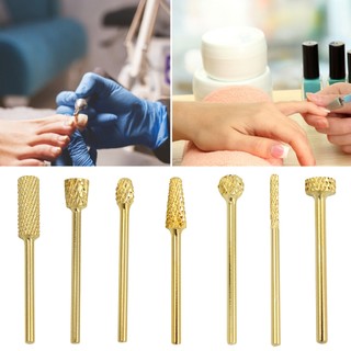 [Hàng mới về] Đầu mài mạ vàng cho máy mài móng tay
