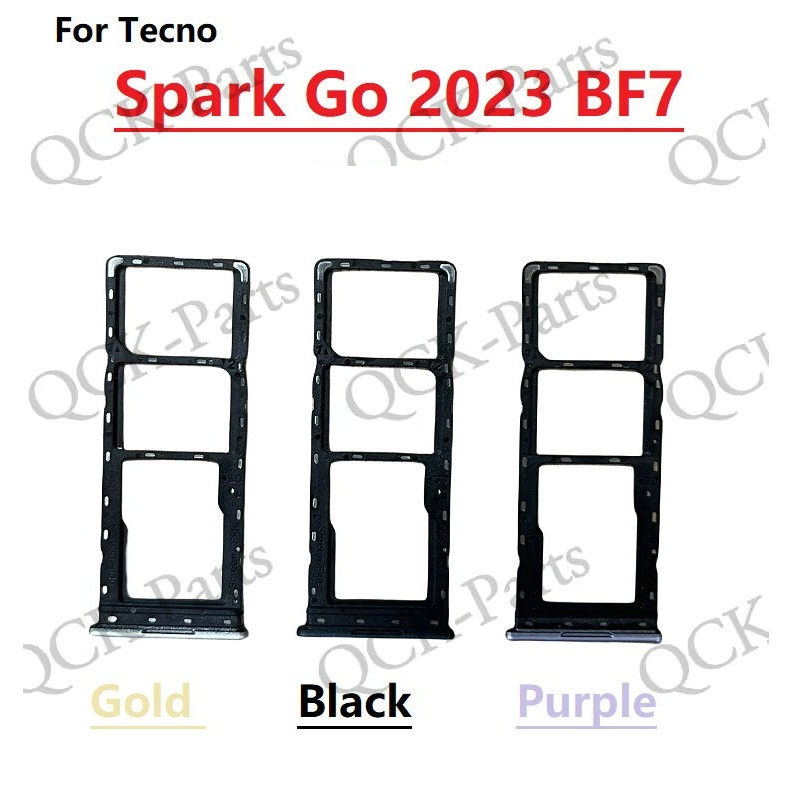 Khay Đựng Thẻ Sim Cho Tecno Spark Go 2023 BF7 BF7N Khe Cắm Sim Thích Ứng