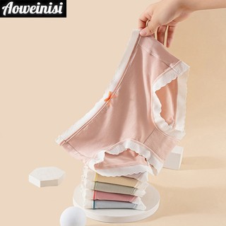 Quần lót liền mạch Cotton nguyên chất Nơ dễ thương Quần tam giác cỡ lớn dành cho nữ