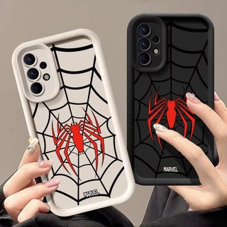  Ốp Lưng Anime Cho Samsung Galaxy A32 A22 A12 A52 A52S A72 M32 M22 M12 Họa Tiết Web Nhện Vỏ Silicon Mềm Vỏ Điện Thoại Chống Sốc 