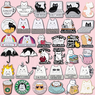 Dễ Thương Mắt Lớn Mèo Men Pin Hoa Đáng Yêu Mèo Con Trâm Huy Hiệu Ve Áo Chân Hoạt Hình Động Vật Ba Lô Phụ Kiện Quà Tặng Cho Trẻ Em