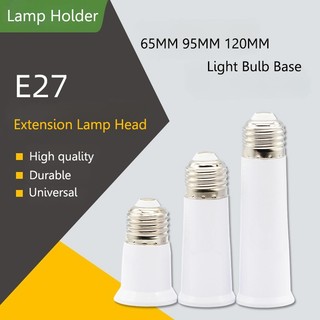 120mm E27 Đến E27 Đế Bóng Đèn Nối Dài Giá Đỡ Đèn AC 220V 65MM 95MM Ổ Cắm Dài Bóng Đèn LED Giá Đỡ Đèn Adapter Vít Bóng Đèn Chuyển Đổi Đầu Chuyển Đổi