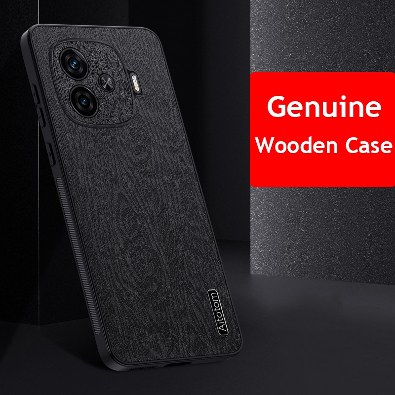 Ốp điện thoại cứng iQOO Z9 5G Z9X 5G iQOOZ9X Z 9 Z 9X Z9 X Vỏ gỗ sang trọng Vỏ silicon chống sốc chố