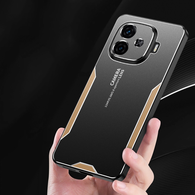 IQOO Z9 5G Z9X 5G iQOOZ9 iQOOZ9X Z 9 Z 9X Z9 X Vỏ Cứng Chống Sốc Kim Loại Hai Màu Chống Rơi Matte Bả