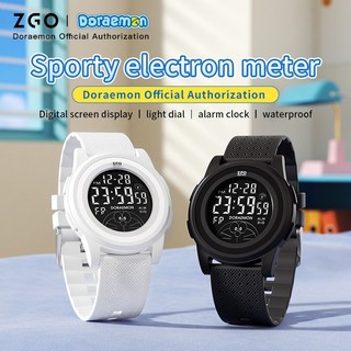 Đồng hồ học sinh ZGO x Doremon, đồng hồ nam nữ, đồng hồ dạ quang chống thấm nước đa năng đặc biệt dành cho trẻ em 8592
