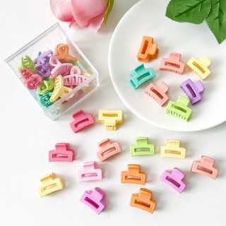 2.5 CM Mini Kẹp Tóc Vuông Nhỏ Acrylic Kẹp Tóc Cho Nữ Cô Gái Tính Khí Dễ Thương Nổ Kẹp Tóc Gãy Kẹp Bên Kẹp Phụ Kiện Tóc Thời Trang