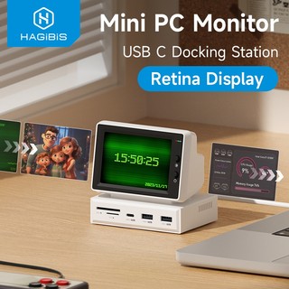  Hagibis 3.5 inch IPS Mini Màn Hình AIDA64 Mini PC CPU RAM HDD Màn Hình Hiển Thị Màn Hình Phụ Với USB C Hub Cho MacBook Laptop PC 