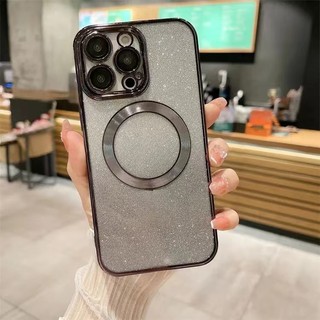 ốp lưng Tecno SPARK 20 Pro SPARK 20 SPARK 20C SPARK GO 2024 SPARK GO 2023 SPARK 6 GO SPARK GO 2020 SPARK GO 2022 SPARK 20 Pro+ Thẳng cạnh Flash bột mạ điện không dây sạc điện thoại trường hợp
