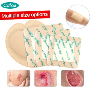 Cofoe Dính Mặc Vết Thương Vô Trùng Chữa Bệnh Miếng Dán Miếng Dán Chống Thấm Nước Tự Dính Silicone Gel Bọt Bọt Biển