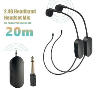 2.4ghz Tai Nghe Băng Đô Chuyên Nghiệp Micro Không Dây Cho Máy Trộn Điện Thoại Bộ Khuếch Đại Giọng Nói Laptop Loa Phát Biểu Trò Chơi Giảng Dạy Mic