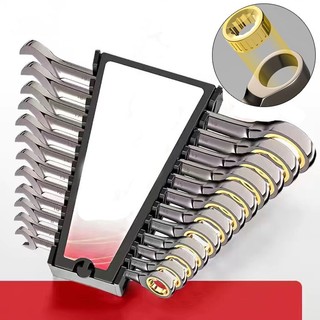 Bộ cờ lê Ratchet 72 tầng Crom Vanadi, (Mạ niken) Bộ công cụ thủ công hệ mét hạng nặng