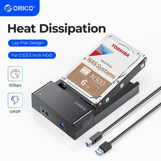 Hộp đựng ổ cứng ORICO 6518U3 HDD SSD chuyển đổi SATA sang USB 3.0 2.5 3.5inch tốc độ cao dễ lắp vào