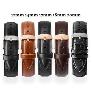 Dây Đeo Bằng Da Thật Dành Cho Đồng Hồ dw 12mm 14mm 17mm 18mm 20mm