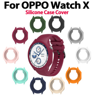 Dành Cho Oppo Watch X Vỏ Silicon Mềm Bảo Vệ Vỏ Xung Quanh Khung Ốp Lưng Bảo Vệ Rỗng Trường Hợp Cho Oppo watchx Phụ Kiện