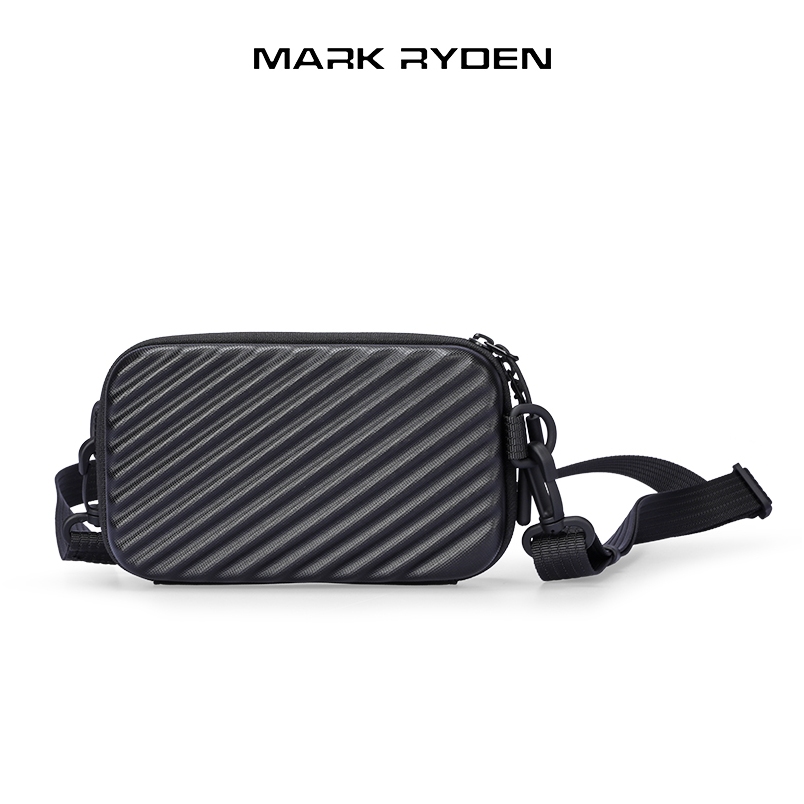 MARK RYDEN Túi Đeo Nam Du Lịch Mini Túi Điện Thoại Ngực Túi Nhiều Lớp Không Gian Vỏ Cứng Di Động Tối Giản Túi Đeo Ngang