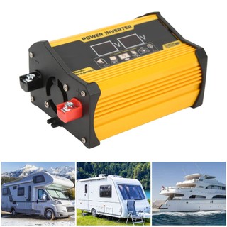 Comfortstyle Bộ biến tần sóng hình sin đổi 300W nguồn DC 12V sang 220V với màn hiển thị điện áp USB kép cxmin05.vn
