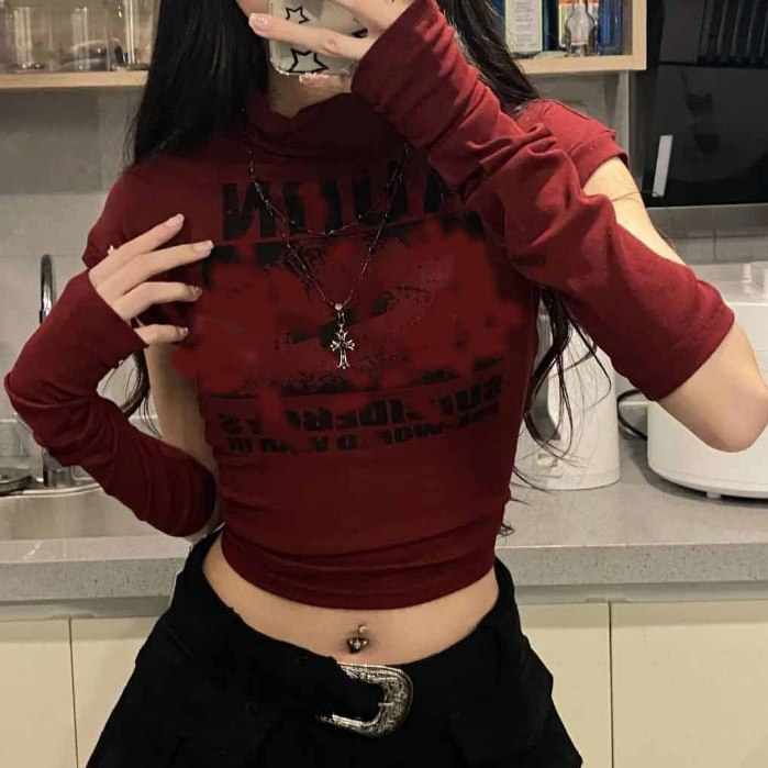 Set (2 MÓN)áo phông áo thun nữ croptop baby tee Thời trang hàn quốc Thời trang Beautiful High quality fashion
