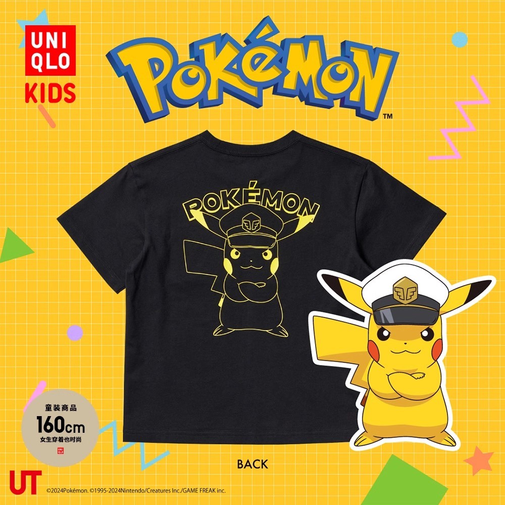 Quần áo trẻ em Uniqlo Bé trai và Bé gái UT Pok É Mon Pok É Mon Áo thun ngắn tay 471858