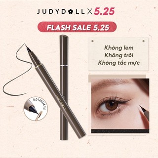 JUDYDOLL Bút kẻ mắt nước Siêu mảnh Slim liquid eyeliner Chống nước Lâu trôi Không lem 0,014mm